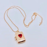 Openable Heart Box Necklace