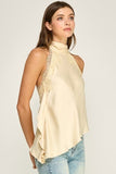 Lace Trim Halter Top