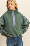 Cassie Half-Zip Pullover (Pistachio)