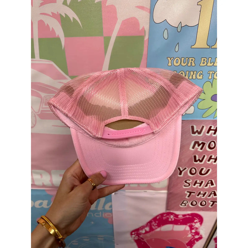 Accepting Sugar Daddy Applications Hat (Pink & Brown)