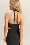 Madison Halter Top And Skirt Set