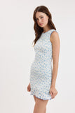 Ditsy Rose Full Body Smocked Fit-in Mini Dress