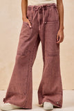 Vintage Wash Tie-Waist Pants