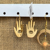 Hand Eye Earrings