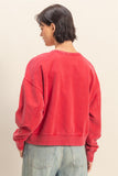 Oversized Soft Rewind Pullover (Red)