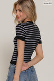 My Time Stripe Top (Black)