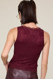 Arie Lace Layering Top (Plum)