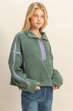 Cassie Half-Zip Pullover (Pistachio)