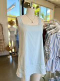 Lovely Babydoll Swing Mini Dress (Baby Blue)