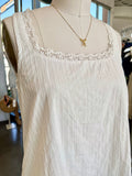 Lovely Babydoll Swing Mini Dress (White)