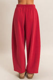 Soft Barrel Sweatpants (Dark Red)