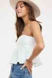 Floral Silhouette Tube Top