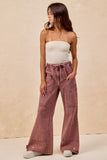 Vintage Wash Tie-Waist Pants