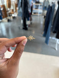 Gold Dipped Pave Mari Leaf Ring