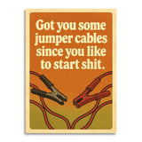 Jumper Cables Insult – Funny Friendship Card