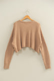 Karina Cropped Knit Sweater