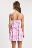 Camellia Swing Mini Dress (Pink)