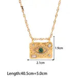 Devil's Eye 18k Gold Plated Necklace