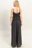 Tiered Tank & Palazzo Set (Black)