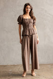 Smocked Waist Floral Jumpsuit