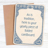 As Is Tradition - Funny Birthday Card