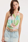 Sundry Park Halter Mesh Top (Green Park)