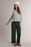 Striped Rolled Edge Button Front Cardigan