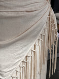 Fringe Wrap Three Piece Set (Ivory)