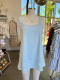 Lovely Babydoll Swing Mini Dress (Baby Blue)