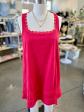Lovely Babydoll Swing Mini Dress (Red)