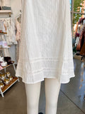 Lovely Babydoll Swing Mini Dress (White)