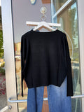 Butter Soft Round Neck Sweater (Black)