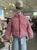 Gingham Heart Puffer Jacket