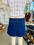 Soft Flex Denim Skort (Dark Denim)