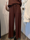 Lounge Club Tee & Pants Set (Brown)