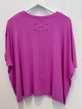 Taylor Oversized Ribbed Tee (Mauve)