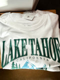 Lake Tahoe Long Crop Tee (White)