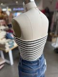Timeless Stripe Tube Top (Black)