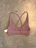 Sophia Crossback Bralette (Mauve)
