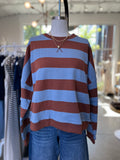 Aspen Stripe Crew Neck Sweatshirt