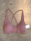 Sophia Crossback Bralette (Mauve)