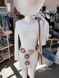 Sun Face Medallion Belt (Brown)