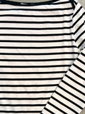 Nautical Stripe Knit Top (White)
