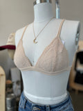 Fantasy Lace Triangle Bralette (Beige)