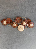 Sun Face Medallion Belt (Brown)
