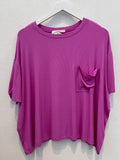 Taylor Oversized Ribbed Tee (Mauve)