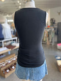 Jane Ruched Tank Top (Charcoal)