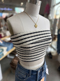 Timeless Stripe Tube Top (Navy)