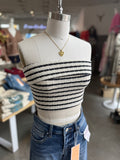 Timeless Stripe Tube Top (Navy)