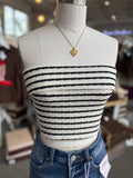 Timeless Stripe Tube Top (Black)